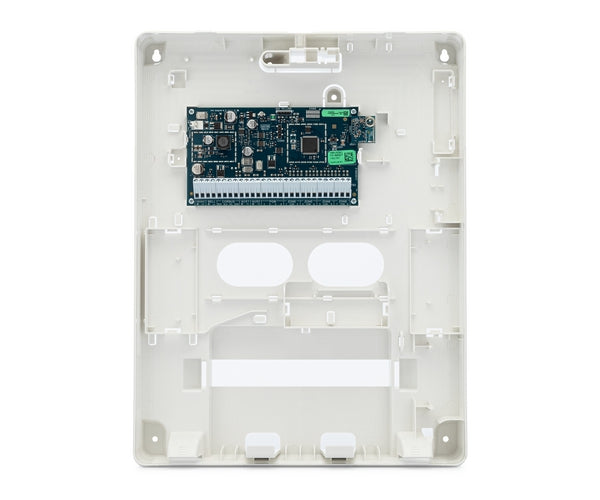 DSC | PowerG 915MHz wireless to hardwired converter in a large plastic enclosure.Certifications: UL, ULC, FCC, IC | PG9HRDW8