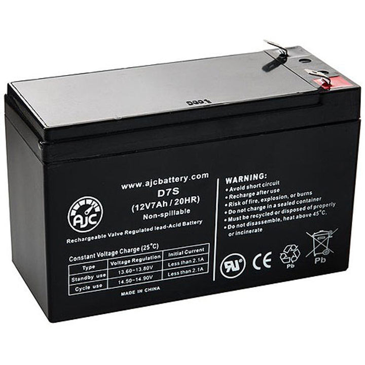 DSC | 12V, 7Ah, rechargeable, sealed lead acid battery | BD7-12